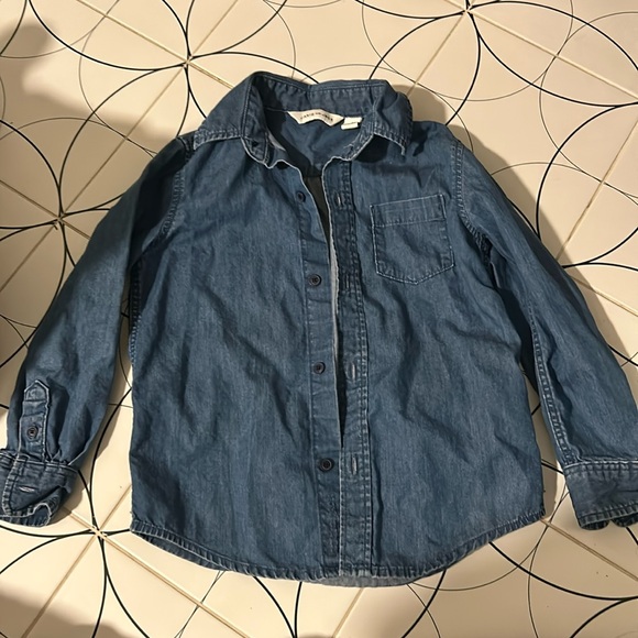 Janie and Jack size 3 boys denim collared shirt - Picture 1 of 3